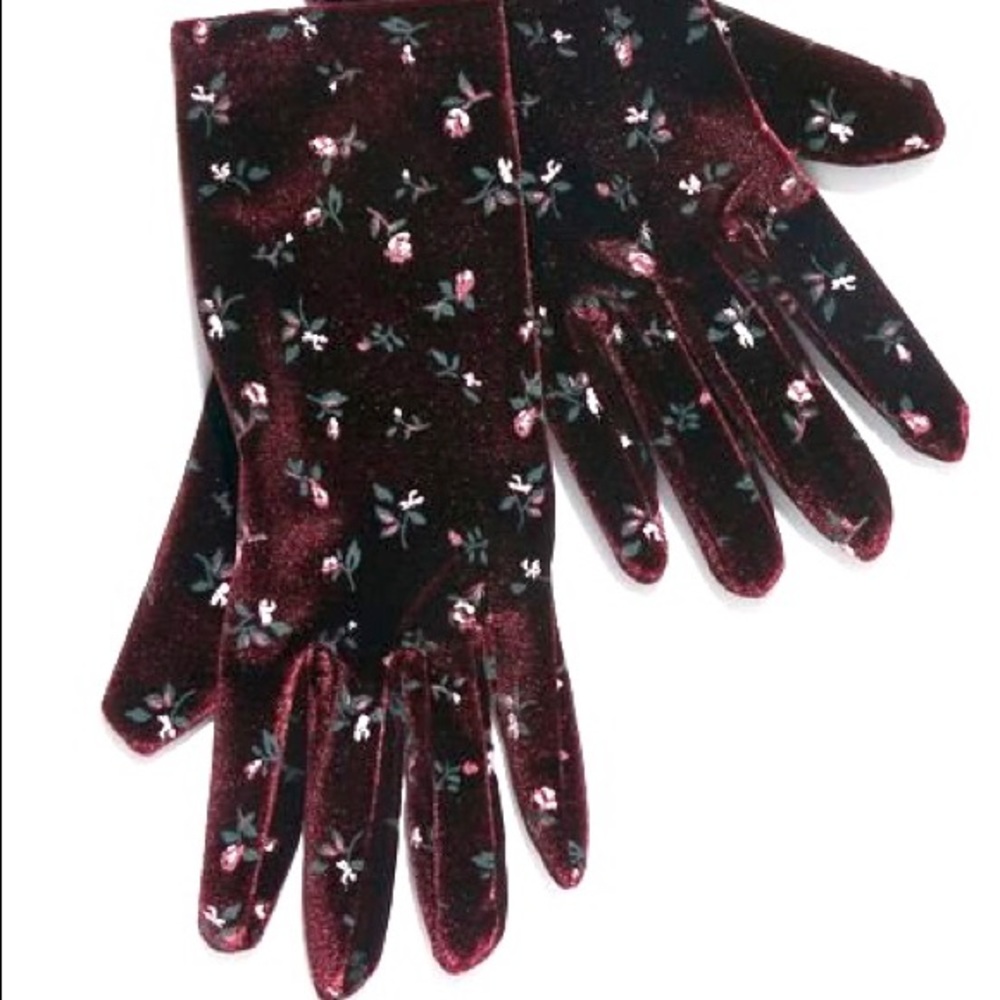 Free People Rosebud Velvet Gloves SOLD OUT
